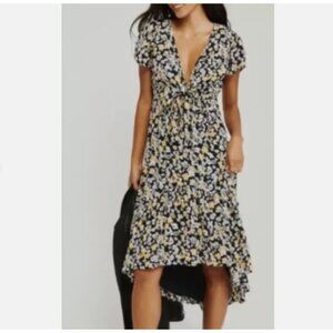 Abercrombie & Fitch Boho High Low Tie Front Floral Dress Size XS